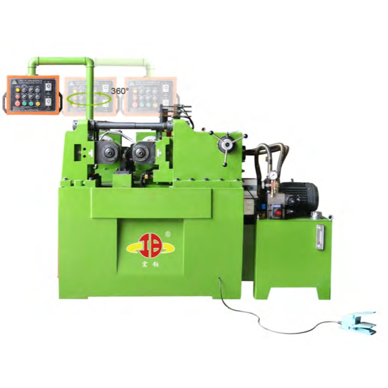 Preço da máquina laminadora de roscas de vergalhão hidráulico de dois eixos Hongbo HB-50 na China diâmetro 6-50mm
